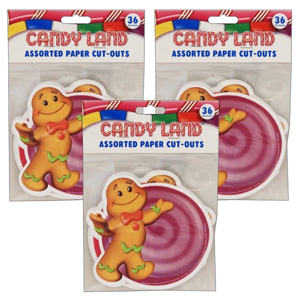 Eureka Candy Land™ Assorted Paper Cut-Outs, 36 Pieces, PK3 841294